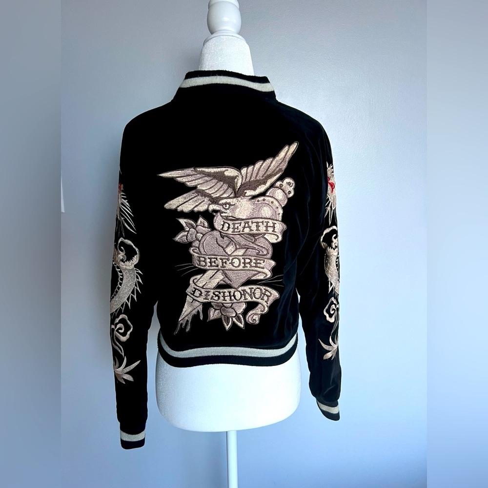 Rare Vintage Reversible Sukajan Souvenir Bomber Jacket - Small